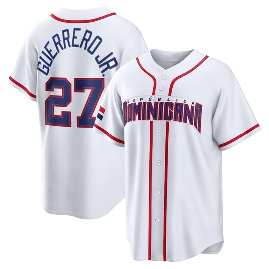Discover Vladimir Guerrero Jr. Jersey,Dominican Republic White Limited Shirt Custom Jersey Man/Youth size