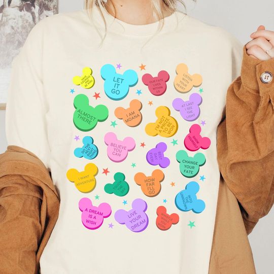 Discover Disney Movies Quotes on Mickey Ears Shirt, Disney T-shirt, Disneyland Family Vacation, Mickey Mouse Shaped Candy