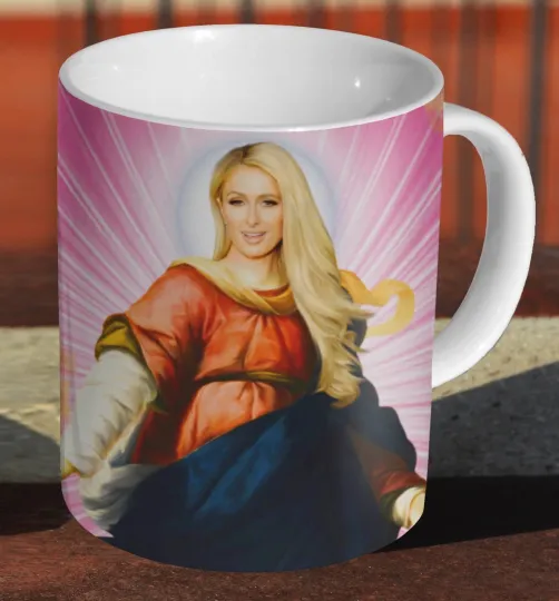 Discover Paris Hilton Holy Ceramic Mug for Tea and Coffee