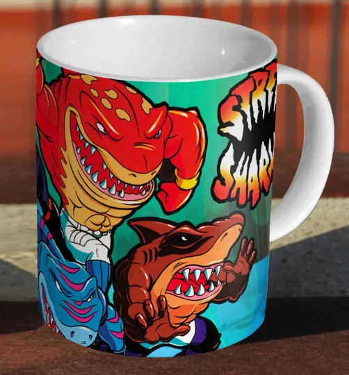 Discover Street Sharks 90s Cartoon Ceramic Mug for Tea & Coffee