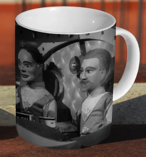 Discover Space Patrol Scene Ceramic Mug for Tea and Coffee