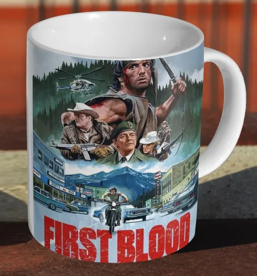 Discover Rambo First Blood Ceramic Mug - Tea and Coffee Cup