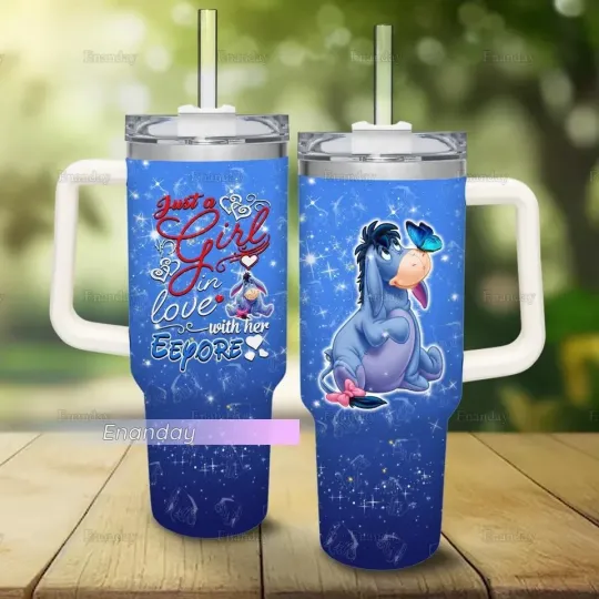 Eeyore Lover Tumbler, Winnie The Pooh Tumbler