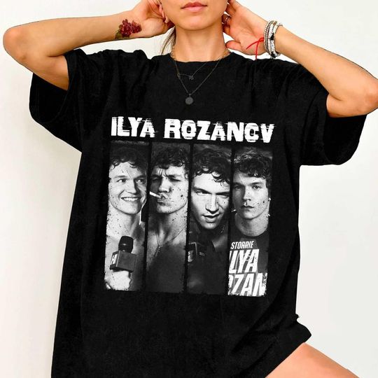 Discover Illlya R0zan0v Retro Comfort Colors Shirt, Hockey Inspired Tee, C0nnr Storrie Illlya R0zan0v Sweatshirt, Queer Hockey Fan Shirt