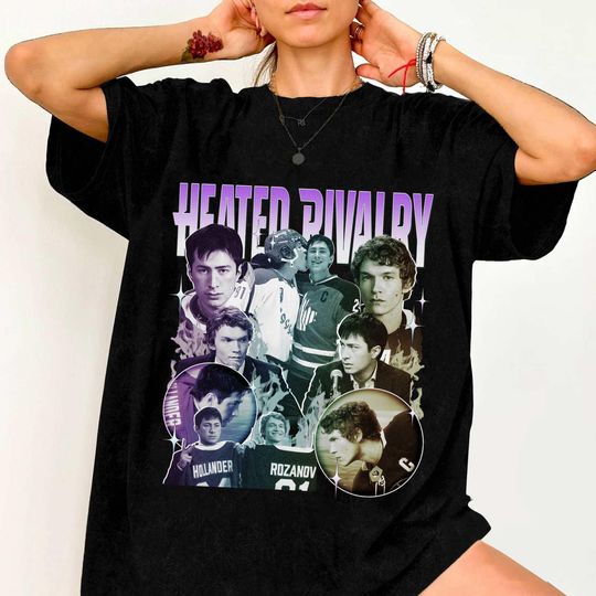 Discover Hollanov Shirt, Hudson Williams C0nnr Storrie Comfort Colors Shirt, Hockey Movie Inspired Shirt, Illlya R0zan0v Sshane H0llandr Shirt