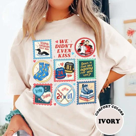 Discover Hockey Romance Illlya and Sshane Stamps Shirt, Hockey Romance Fan TShirt, H0llandr R0zan0v LGBT Queer Tee