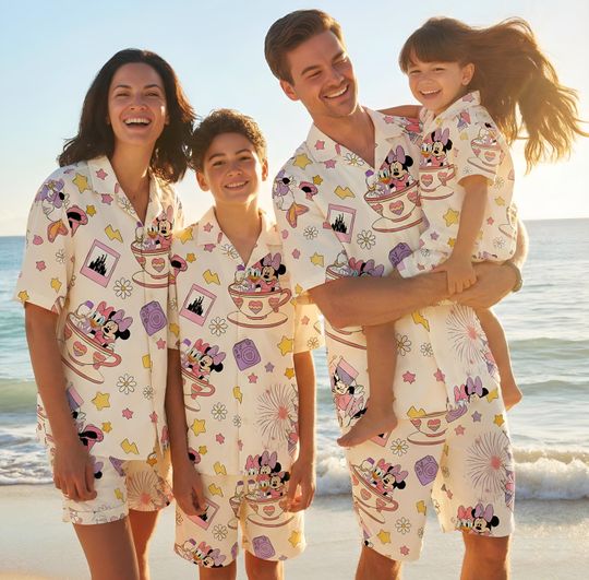 Discover Disney Minnie and Daisy Hawaiian Shirt, Disney Park Hawaii Tee, Disney Family Trip Beach Shirt, Minnie Daisy Hawaii Shirt, Best Friends Tee