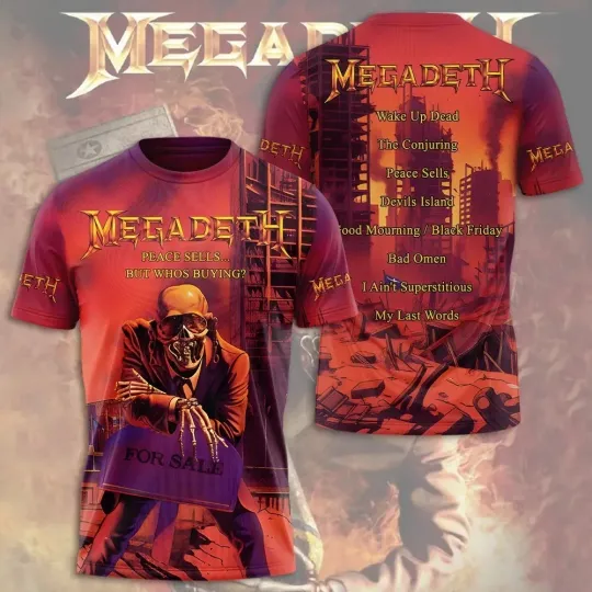 Discover Megadeth Peace Sells...But Who's Buying AOP T-Shirt for Fans