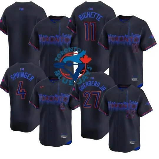 Discover New Men's Blue Jays Black 2024 City Connect Limited Player Jersey Printed