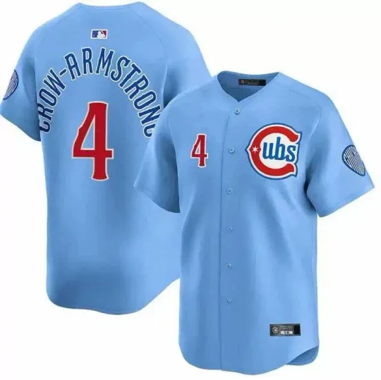 Discover Men's #4 Pete Crow-Armstrong Blue 2024-25 2nd Alternate Limited Printed Jersey