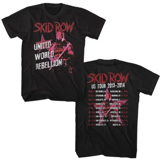 Discover SKIDD ROW Uwr Tour 2013-14 T-Shirt