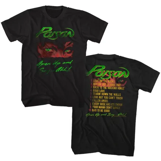 Discover Poison Open Up Tour T-Shirt
