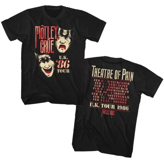 Discover Motley Crue UK Tour T-Shirt