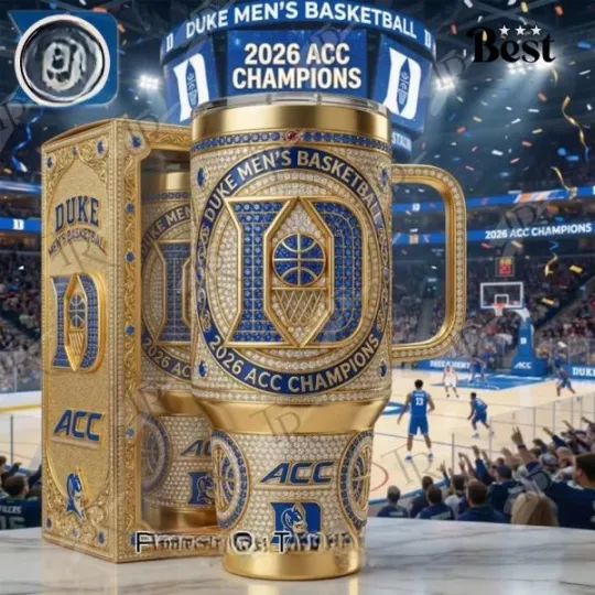 Discover Duke ACC Champions 2026 Tumbler 40 oz with Black Handle