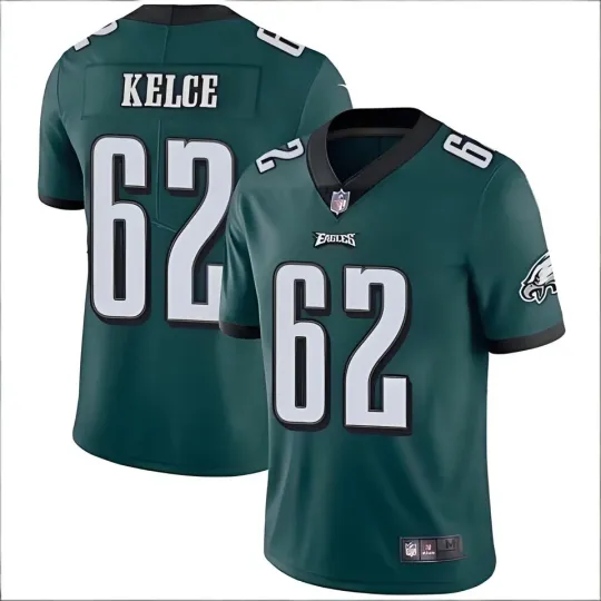 Discover New Men's #62 Jason Kelce Split Vapor Limited Printed Jersey S-3XL