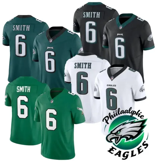 Discover Eagless Men's #6 DeVonta Smith Limited Jersey All Printed Jersey