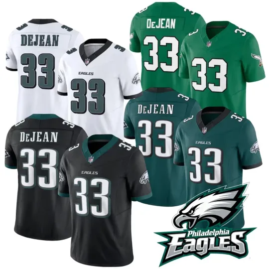 Discover Eagless Men's #33 Cooper DeJean Limited Jersey All Printed Jersey
