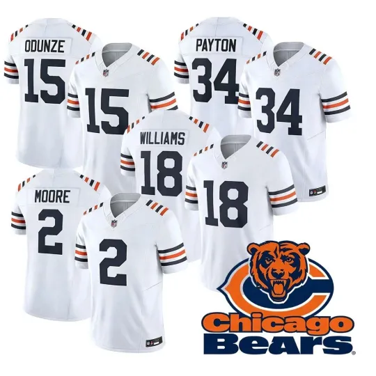 Discover New Men's Bearss White Limited Player Jersey All Printed Jersey S-3XL