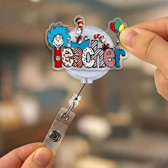 Discover Autism Awareness Teacher Badge Reel, Children Book Teacher Badge Holder, Teacher Appreciation Reel, Be Kind Awareness Badge Accessory 02