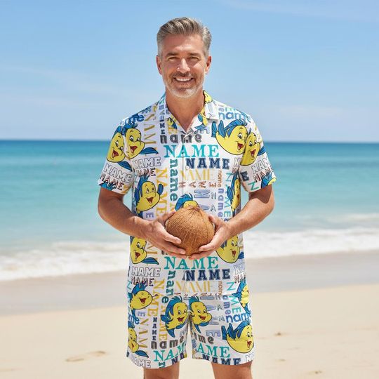 Discover Custom name Disney Aloha Hawaiian Summer Unisex Adult Shirt, Mermaid Shirt