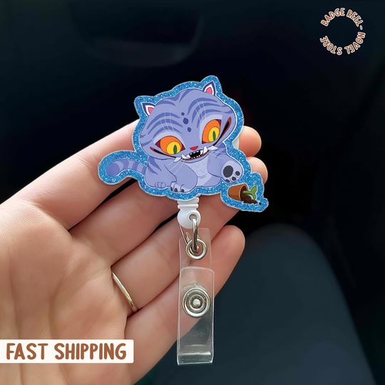 Discover Tiger And Bird Demon Hunter Badge Reel, K-Pop Tiger ID Holdder, K-Pop Badge Reel, ID Holdder for Fan, Gift for Fan, Kawaii Sticker