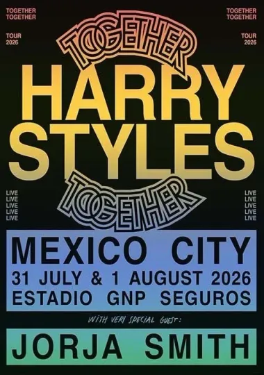 Discover Harry Mexico City 2026 Together Tour Concert Poster