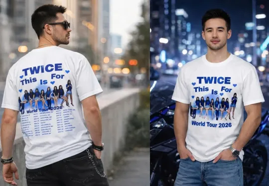 Discover Concert Tee, Concert Tour 2026, Concert Tshirt 2026. Sided Tshirt