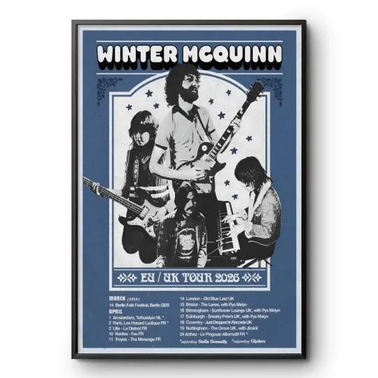 Discover Winter McQuinn EU UK Tour 2026 Indie Rock Poster