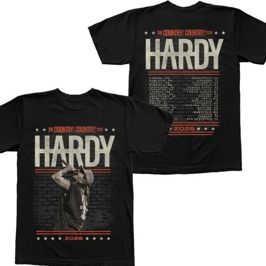 Discover Hardyy Country Country 2026 Tour Unisex T-Shirt S-3XL