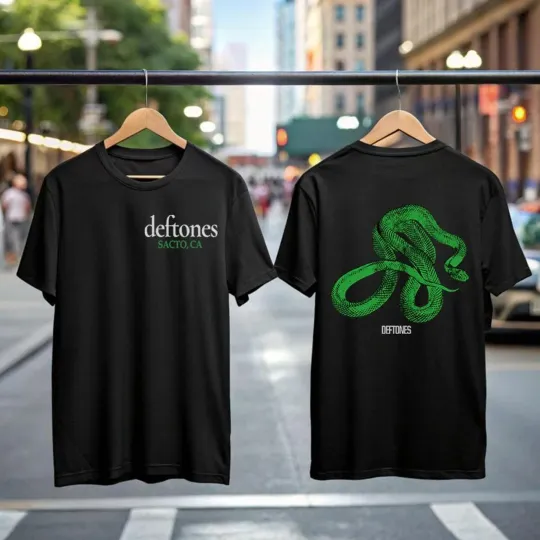 Discover Deftone Tour 2026 Inspired Shirt 90s Alternative Rock Band Graphic Tee