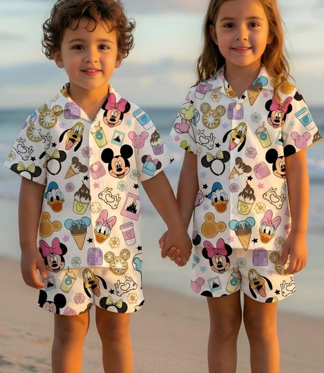 Discover Disney Mickey And Friends Magical Snacks Hawaiian Shirt, Disney Park Hawaiian Shirt, Disney Family Trip Shirt, Disneyland Trip Hawaii Shirt