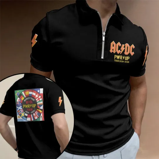Discover ACD.C World Tour 2026 Zip Polo Shirt