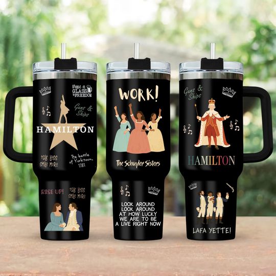 Discover Hamilton Musical Tumbler 40oz, Broadway Theater Tumbler Cup, Musical Stainless Tumbler, Alexander Hamilton Tumbler, Hamilton Fan Gift