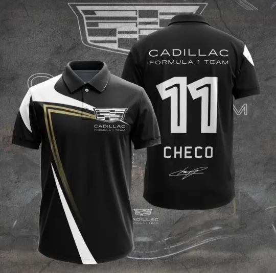 Discover Cadillac1 F-1 Team 3D Apparel Polo Shirt