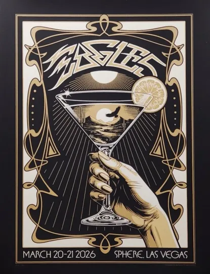 Discover The Eagles Sphere Las Vegas, NV Mar 20-21, 2026 Poster Reprint