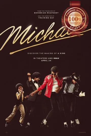 Discover MICHAEL 2026 JACKSON TEASER ORIGINAL MOVIE FILM CINEMA PRINT PREMIUM POSTER