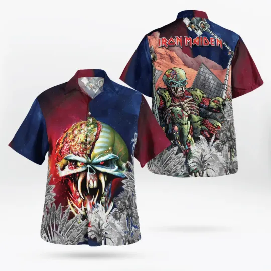 Iron Maiden The Final Frontier 2015 Hawaiian Shirt for Men and Women