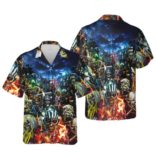 Iron Maiden This Time It Is War 2024 Hawaiian Shirt for Summer Fans