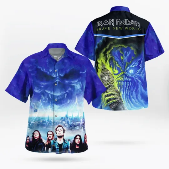 Discover Iron Maiden Brave New World Hawaiian Shirt for Men and Women