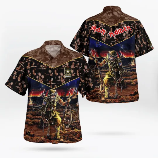 Iron Maiden Veteran Tropical Hawaii Shirt for Men and Women