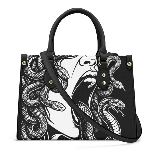 Discover Medusa Leather Handbag