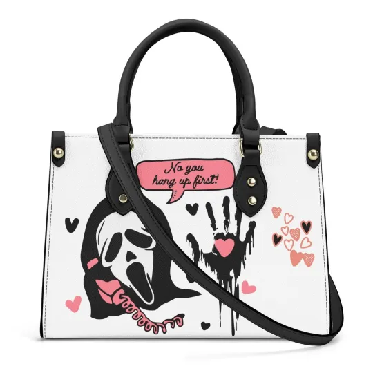 Ghostface Scream Leather Handbag