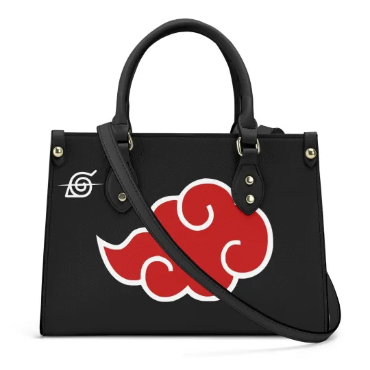 Discover Akatsuki Red Cloud Leather Handbag