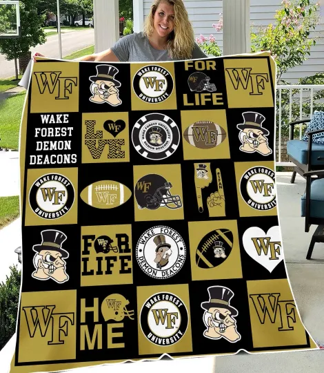 Discover Sports Fan Stadium Flannel Blanket College Spirit Gift Cozy Throw