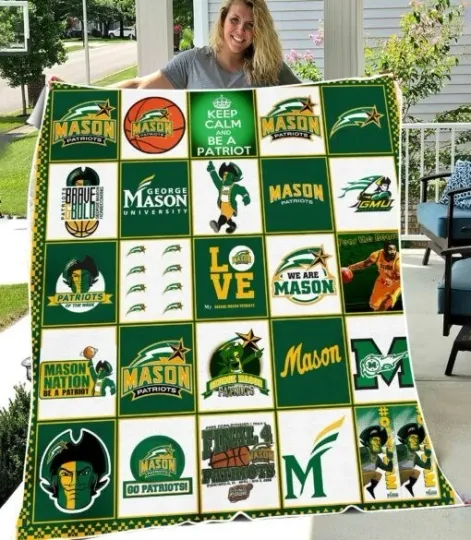 Discover College Mascot Sports Flannel Blanket Stadium Fan Gift Throw