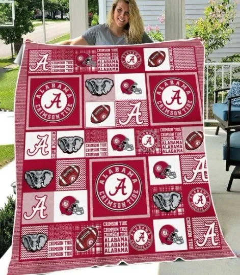 Discover College Sports Team Color Flannel Blanket Game Day Fan Gift Throw