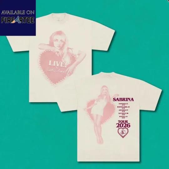 Discover Lollapalooza Argentina 2026 Sabrina Carpenter Tour Shirt Merch