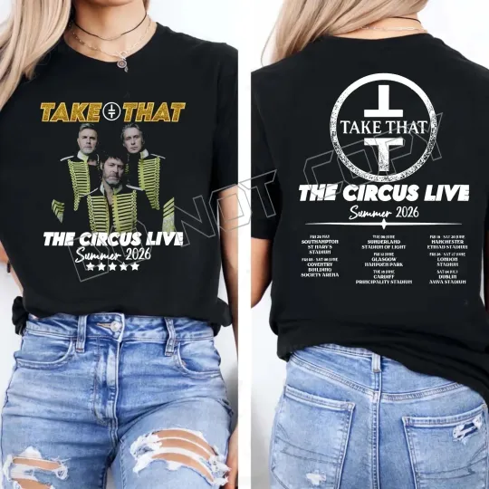 Discover Take That the Circus Live Summer Tour 2026 Unisex T-shirt