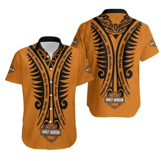 Discover Harley Motor Racing Davidson Casual Button Down Shirt Unisex Adults