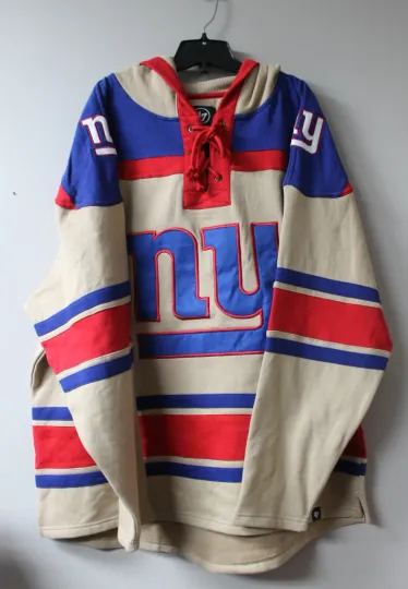 Discover New York Giants Football Hockey Hoodie Jersey Men’s M